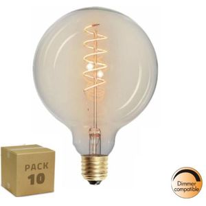 Highlight 10 pack traditionele filament lamp amber dimbaar