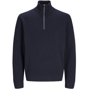 Jack & Jones Jprblamilano stitch knit half zip s navy