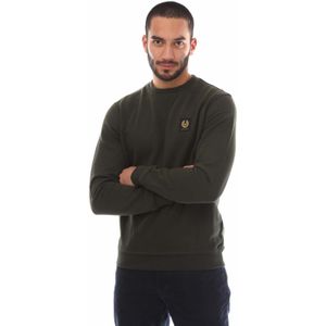 Belstaff - Katoenen Fleece Sweatshirt - Groen - Heren