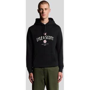 Lyle & Scott - Cheers Graphic Loopback Hoodie - Zwart