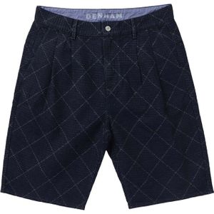 Denham - Sasuke Pleated Short - Donkerblauw - Korte Broeken