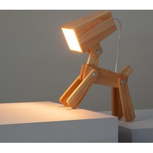 Bussandri Exclusive scandinavische tafellamp hout e14 voor binnen slaapkamer -