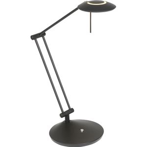 Steinhauer Moderne zwarte led bureaulamp zodiac led chroom
