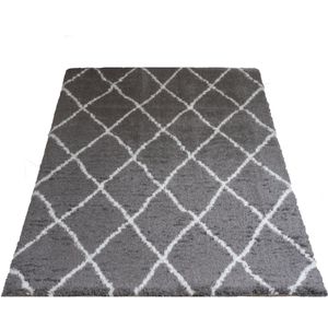 Veer Carpets Vloerkleed jeffie grey 140 x 200 cm