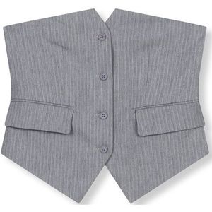 Refined Department - Gilet - Lichtgrijs - 997 - Dames