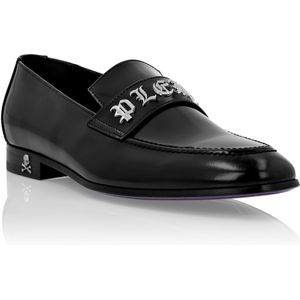 Philipp Plein - Moccasin Gothic - Schoen - Zwart - Kalfsleer