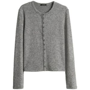 Opus - Top - Licht Grijs - Korte Mouw