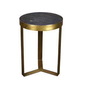 Livingfurn salontafel glennis goud 40x40x55cm marmer