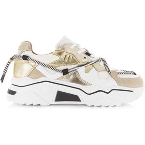 DWRS Label Jupiter white / champagne lage sneakers dames