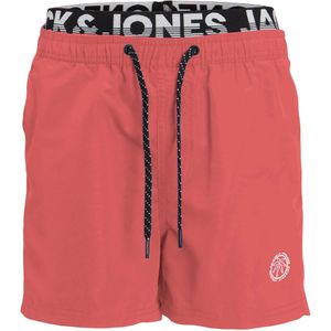 Jack & Jones Zwemshorts jongens jpstfiji dubbele waistband hot coral