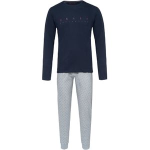 Phil & Co Lange heren winter pyjama set katoen