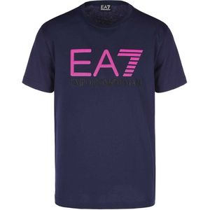 EA7 Polo t-shirt 21 navy xi blauw