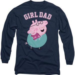 Peppa Pig Unisex volwassen meisjes papa t-shirt met lange mouwen