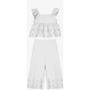 Mayoral - Meisjes Set - Wit - 2-delige Set - Broderie