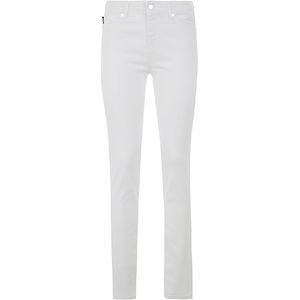 Love Moschino - Skinny Jeans - Wit - Katoen - Vijf Zakken Ontwerp
