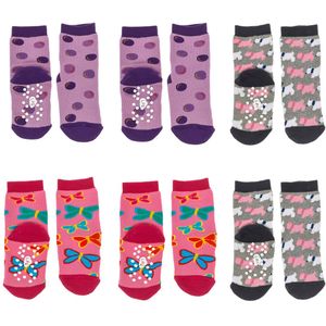 Set-6 anti-slip kindersokken LPG2003