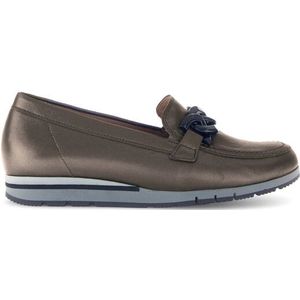 Loafers - Smog - Leer - Rubber - Uitneembaar Voetbed