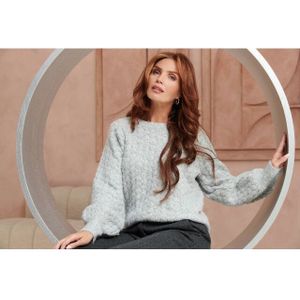 Smashed Lemon - Gebreide Top - Babyroze - Losvallend - Korte Lengte