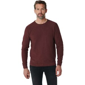 No Excess Pullover crewneck slub garment dyed port wine