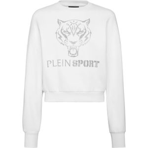 Sweatshirt - Tiger - Fleece - Glitterprint - Cropped