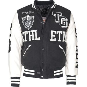 Top Gun - TG23001 - College Jas - Mix van Materialen