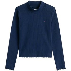 Tommy Hilfiger - MOCK NECK TOP LS - Longsleeve - Dark Night Navy