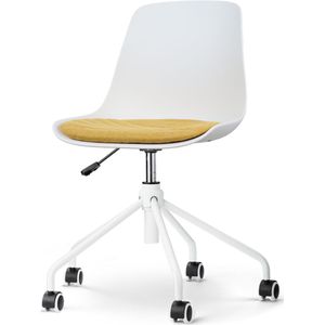 Nolon Nout-liv bureaustoel met okergeel zitkussen onderstel