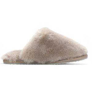 Aurora - Muiltjes - Taupe - Dames - Schapenvacht - Warme Winterbont