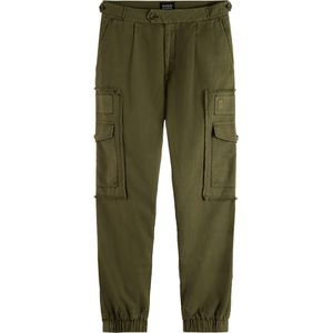 Scotch & Soda Seasonal garment-dyed cargo pants army