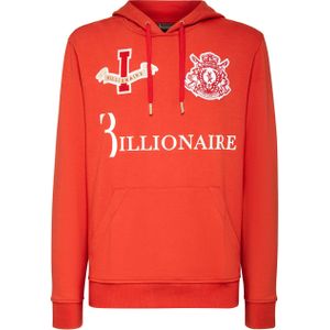 Billionaire - Hoodie Sweatshirt Polo Team Montecarlo - Rood - Katoen