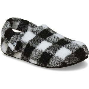 Crocs - Classic Buffalo Check Cozzzy - Pantoffels - Zwart / Wit