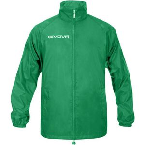 Givova - Regenjas - Zwart - Nylon, Polyester - Contrastdetail, Geborduurd Logo