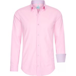 Rusty Neal - Overhemd - Pastelkleurig - Slim Fit - Katoenen Stretch