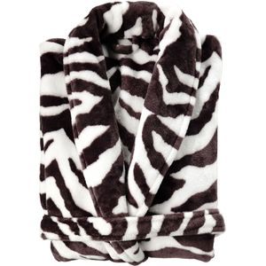 Zo!Home Badjas zebra brown l