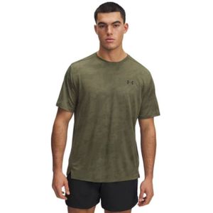 Under Armour - Tech Vent Jacquard - Sportshirt - Donkergroen
