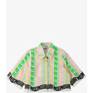 Msgm - Junior Poplin Blouse - Multicolor - Oversized