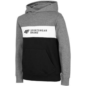 4F - Sweater - Geborsteld - Katoen - Colour Block - Dubbellaags