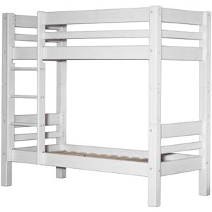 Mojo Stapelbed rechte ladder white 90 x 200 cm exclusief montage