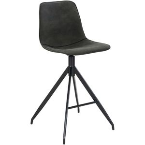 House Nordic Monaco counter chair counter chair in microfiber, gray with black legs, hn1229
