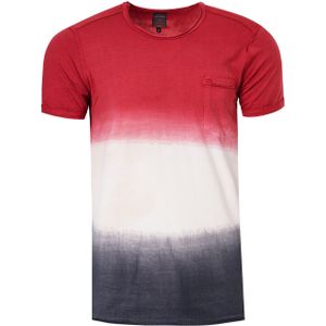 Rusty Neal - Batik T-shirt - Rond Hals - Heren - 100% Katoen