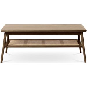 Olivine Boas houten salontafel gerookt eiken 120 x 60 cm