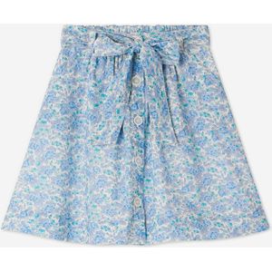 Meisjes Bloemen Esterina Rok in Blauw