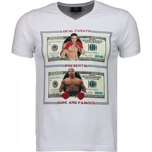 Local Fanatic Golden boy vs iron mike t-shirt