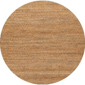 Muratap Nature jute tapijt geweven rond vloerkleed effen bohemian- 100 cm rond