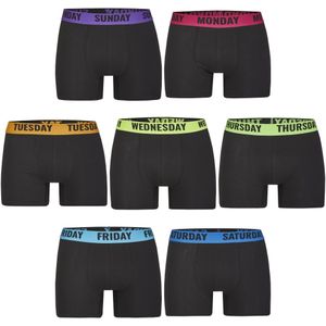 Happy Shorts 7-pack boxershorts heren multipack effen