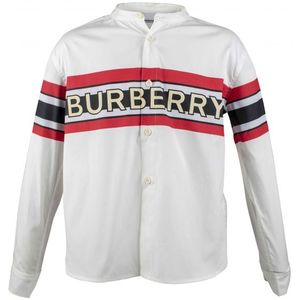 Burberry - Overhemd - Wit - Katoen - Kind