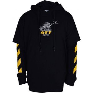Off-White - Free Wizard - Sweatshirt - Zwart - Met Capuchon