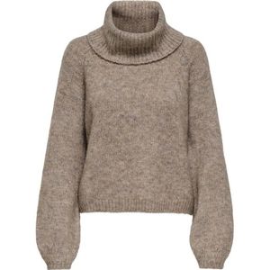Only - Onlgila Life LS Rollneck BF Knt - Bruin Melee - Trui