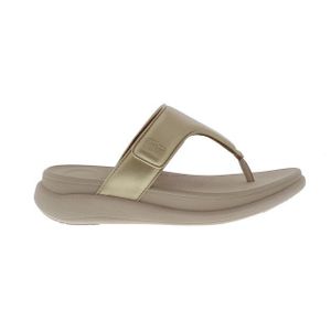 FitFlop - Flatform Slipper - Goud - Imitatieleer