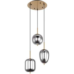 Globo Moderne hanglamp blacky i l:46cm e14 glas-